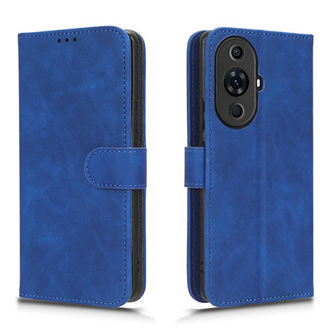 Custodia Portafoglio In Pelle Cover con Supporto L01Z per Huawei Nova 11 Ultra Blu