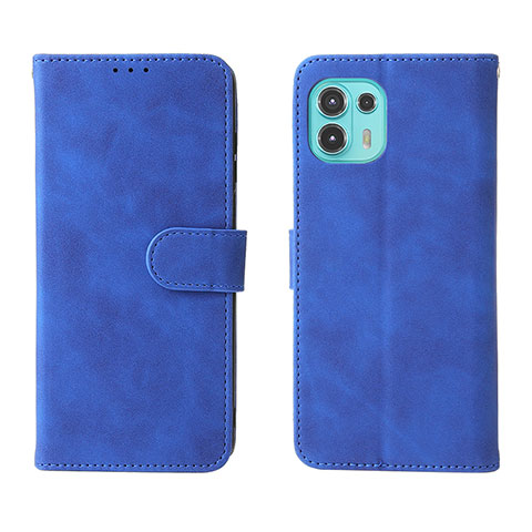 Custodia Portafoglio In Pelle Cover con Supporto L01Z per Motorola Moto Edge 20 Lite 5G Blu