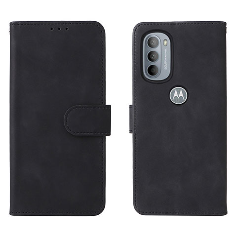 Custodia Portafoglio In Pelle Cover con Supporto L01Z per Motorola Moto G31 Nero