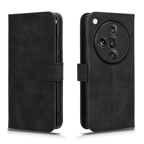 Custodia Portafoglio In Pelle Cover con Supporto L01Z per Oppo Find X7 Ultra 5G Nero