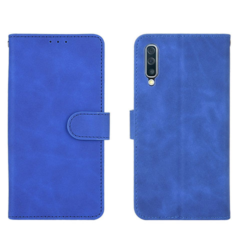 Custodia Portafoglio In Pelle Cover con Supporto L01Z per Samsung Galaxy A30S Blu