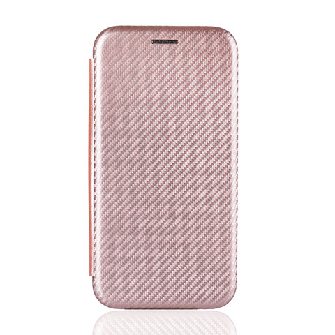 Custodia Portafoglio In Pelle Cover con Supporto L01Z per Samsung Galaxy M21s Oro Rosa