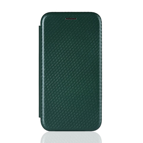 Custodia Portafoglio In Pelle Cover con Supporto L01Z per Samsung Galaxy M21s Verde