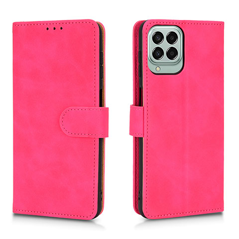 Custodia Portafoglio In Pelle Cover con Supporto L01Z per Samsung Galaxy M33 5G Rosa Caldo