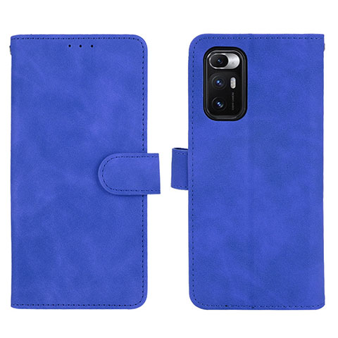 Custodia Portafoglio In Pelle Cover con Supporto L01Z per Xiaomi Mix Fold 5G Blu