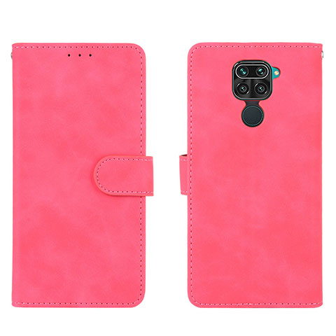 Custodia Portafoglio In Pelle Cover con Supporto L01Z per Xiaomi Redmi 10X 4G Rosa Caldo