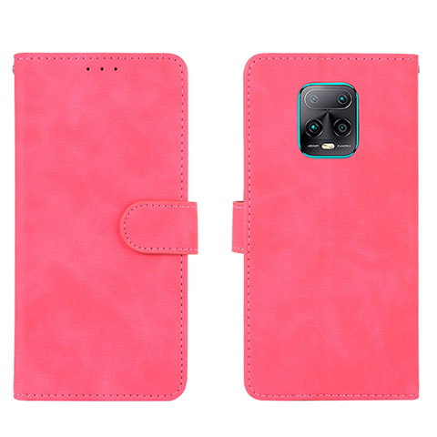 Custodia Portafoglio In Pelle Cover con Supporto L01Z per Xiaomi Redmi 10X 5G Rosa Caldo