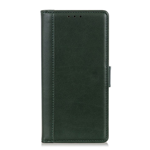 Custodia Portafoglio In Pelle Cover con Supporto L02 per Alcatel 1S (2019) Verde