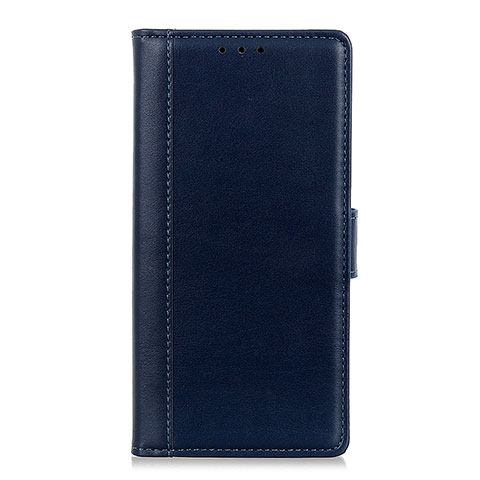 Custodia Portafoglio In Pelle Cover con Supporto L02 per Alcatel 1X (2019) Blu