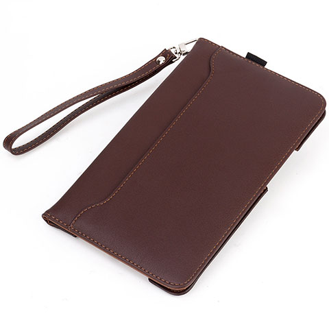 Custodia Portafoglio In Pelle Cover con Supporto L02 per Amazon Kindle 6 inch Marrone