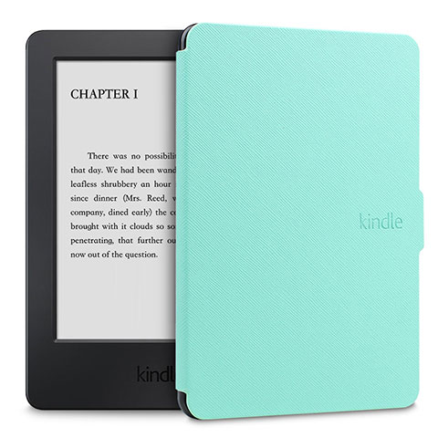 Custodia Portafoglio In Pelle Cover con Supporto L02 per Amazon Kindle Paperwhite 6 inch Verde