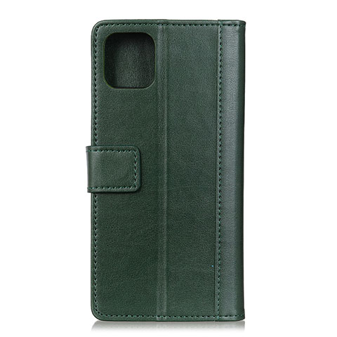 Custodia Portafoglio In Pelle Cover con Supporto L02 per Google Pixel 4 Verde