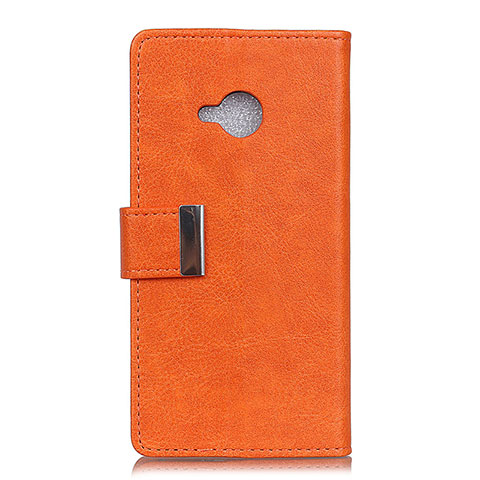 Custodia Portafoglio In Pelle Cover con Supporto L02 per HTC U11 Life Arancione
