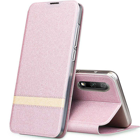 Custodia Portafoglio In Pelle Cover con Supporto L02 per Huawei Honor 9X Oro Rosa