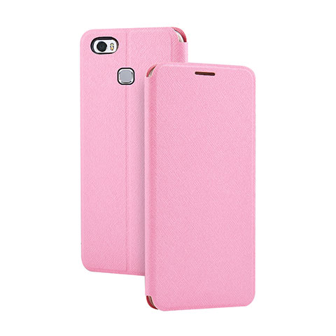 Custodia Portafoglio In Pelle Cover con Supporto L02 per Huawei Honor Note 8 Rosa