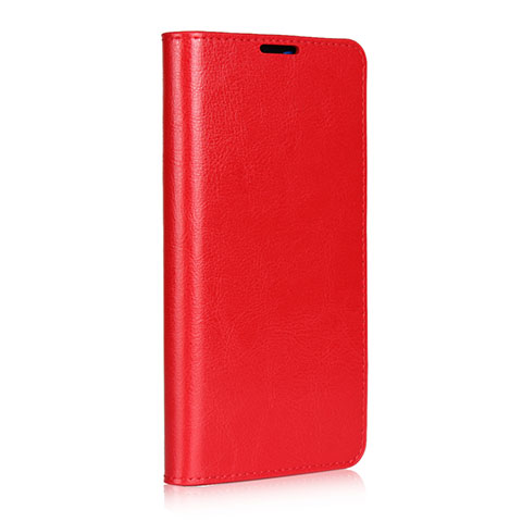 Custodia Portafoglio In Pelle Cover con Supporto L02 per Huawei Mate 20 Rosso