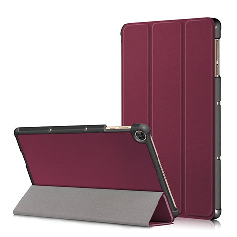 Custodia Portafoglio In Pelle Cover con Supporto L02 per Huawei MatePad T 10s 10.1 Rosso Rosa