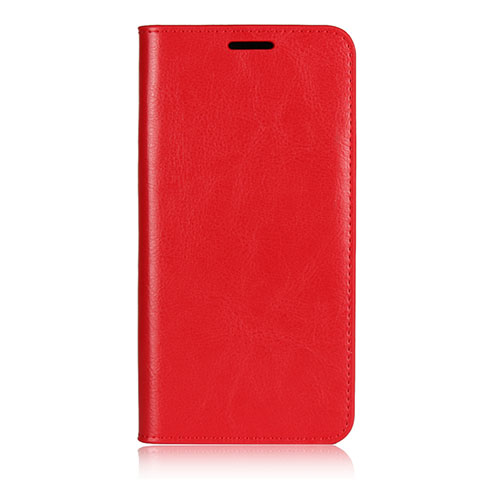 Custodia Portafoglio In Pelle Cover con Supporto L02 per Huawei P20 Pro Rosso