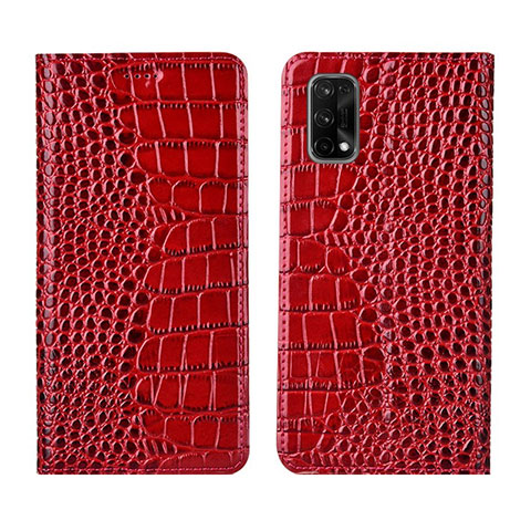 Custodia Portafoglio In Pelle Cover con Supporto L02 per Realme Q2 Pro 5G Rosso