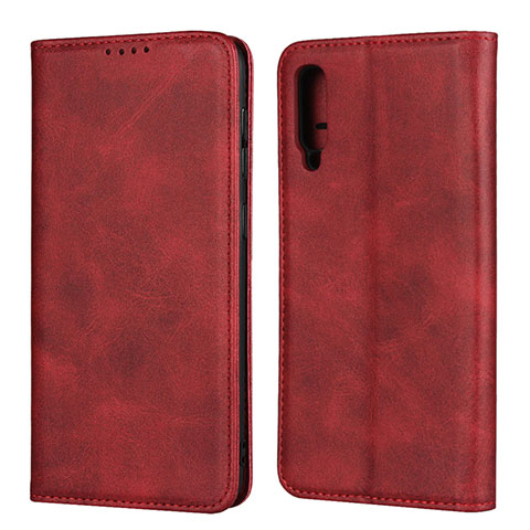 Custodia Portafoglio In Pelle Cover con Supporto L02 per Samsung Galaxy A50 Rosso