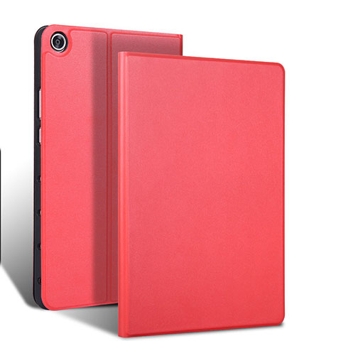 Custodia Portafoglio In Pelle Cover con Supporto L02 per Samsung Galaxy Tab S5e 4G 10.5 SM-T725 Rosso