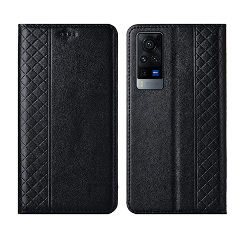 Custodia Portafoglio In Pelle Cover con Supporto L02 per Vivo X60T 5G Nero