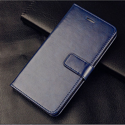 Custodia Portafoglio In Pelle Cover con Supporto L02 per Xiaomi Mi 10 Pro Blu