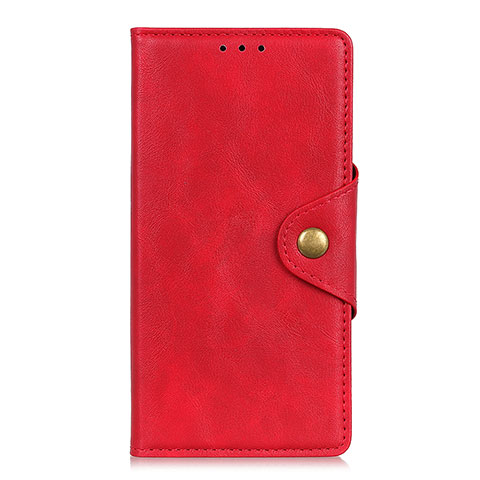 Custodia Portafoglio In Pelle Cover con Supporto L02 per Xiaomi Redmi Note 9 Pro Max Rosso