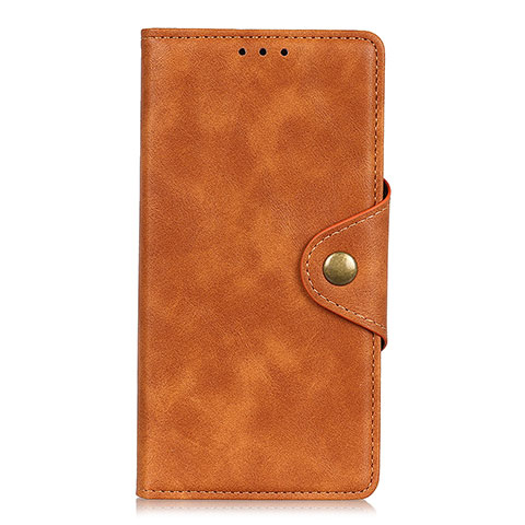 Custodia Portafoglio In Pelle Cover con Supporto L02 per Xiaomi Redmi Note 9S Arancione