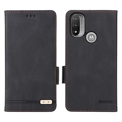 Custodia Portafoglio In Pelle Cover con Supporto L02Z per Motorola Moto E40 Nero