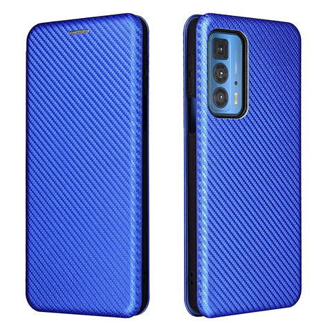 Custodia Portafoglio In Pelle Cover con Supporto L02Z per Motorola Moto Edge S Pro 5G Blu