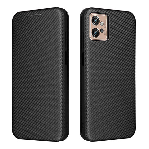 Custodia Portafoglio In Pelle Cover con Supporto L02Z per Motorola Moto G32 Nero