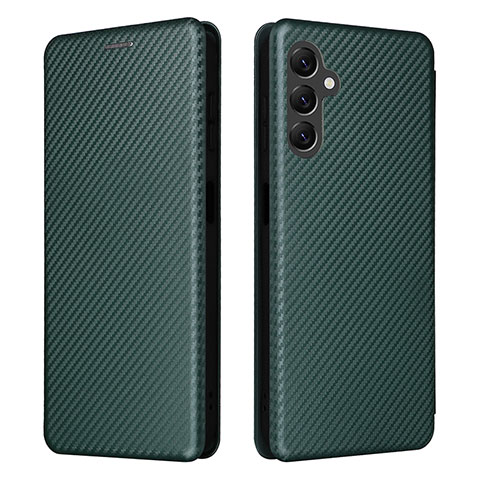 Custodia Portafoglio In Pelle Cover con Supporto L02Z per Samsung Galaxy A14 5G Verde