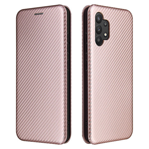 Custodia Portafoglio In Pelle Cover con Supporto L02Z per Samsung Galaxy M32 5G Oro Rosa