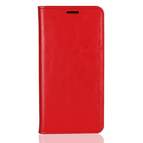 Custodia Portafoglio In Pelle Cover con Supporto L03 per Huawei Enjoy 8 Plus Rosso