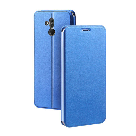 Custodia Portafoglio In Pelle Cover con Supporto L03 per Huawei Mate 20 Lite Blu