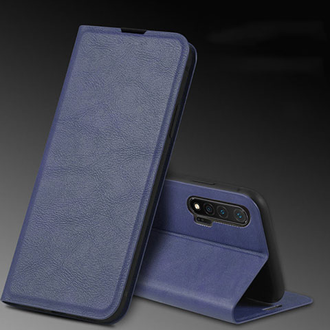 Custodia Portafoglio In Pelle Cover con Supporto L03 per Huawei Nova 6 5G Blu