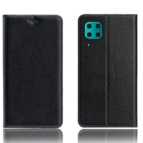 Custodia Portafoglio In Pelle Cover con Supporto L03 per Huawei Nova 6 SE Nero