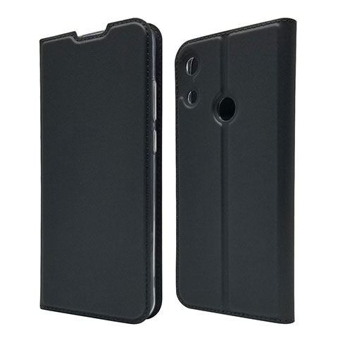 Custodia Portafoglio In Pelle Cover con Supporto L03 per Huawei Y6 (2019) Nero