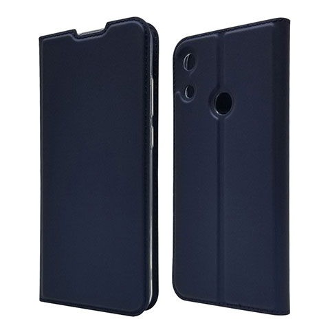 Custodia Portafoglio In Pelle Cover con Supporto L03 per Huawei Y6 Prime (2019) Blu