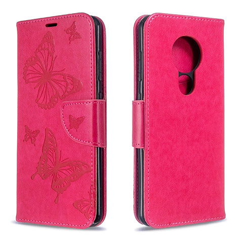 Custodia Portafoglio In Pelle Cover con Supporto L03 per Nokia 6.2 Rosa Caldo