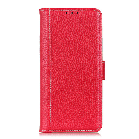 Custodia Portafoglio In Pelle Cover con Supporto L03 per Nokia C1 Rosso