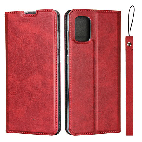 Custodia Portafoglio In Pelle Cover con Supporto L03 per Samsung Galaxy M40S Rosso