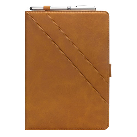 Custodia Portafoglio In Pelle Cover con Supporto L03 per Samsung Galaxy Tab S5e 4G 10.5 SM-T725 Arancione