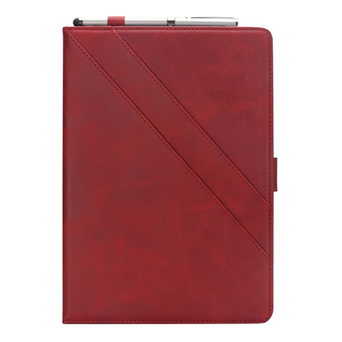 Custodia Portafoglio In Pelle Cover con Supporto L03 per Samsung Galaxy Tab S5e 4G 10.5 SM-T725 Rosso