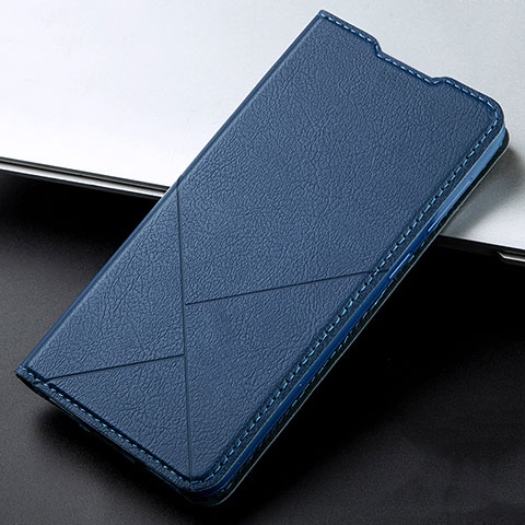 Custodia Portafoglio In Pelle Cover con Supporto L03 per Vivo X50 Lite Blu