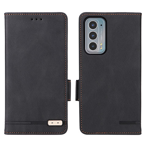 Custodia Portafoglio In Pelle Cover con Supporto L03Z per Motorola Moto Edge Lite 5G Nero