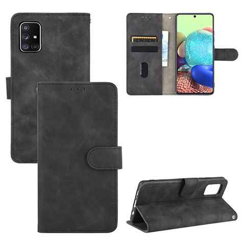 Custodia Portafoglio In Pelle Cover con Supporto L03Z per Samsung Galaxy A51 5G Nero