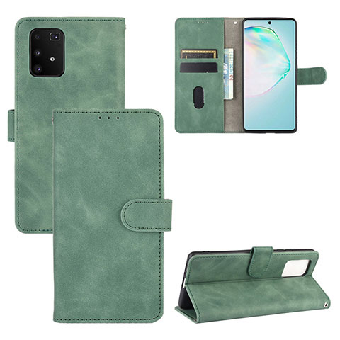 Custodia Portafoglio In Pelle Cover con Supporto L03Z per Samsung Galaxy S10 Lite Verde