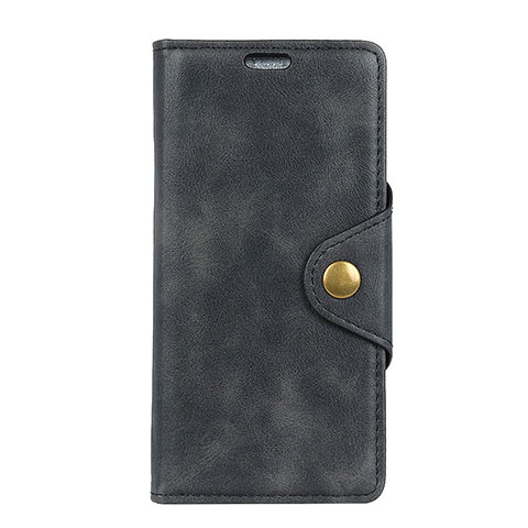 Custodia Portafoglio In Pelle Cover con Supporto L04 per Alcatel 1X (2019) Nero